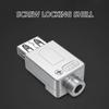 USB 2.0 Terminal Block Connector Solderless Adapter with Metal Case Support Charging for USB Repair Adapter Connector