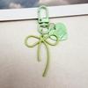 Colorful Heart Bow Keychain DIY Pendant for Bags