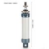 25mm Bore 50mm Stroke Single Rod Mini Pneumatic Air Cylinder Double Acting