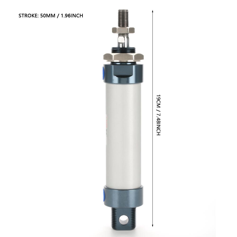 25mm Bore 50mm Stroke Single Rod Mini Pneumatic Air Cylinder Double Acting