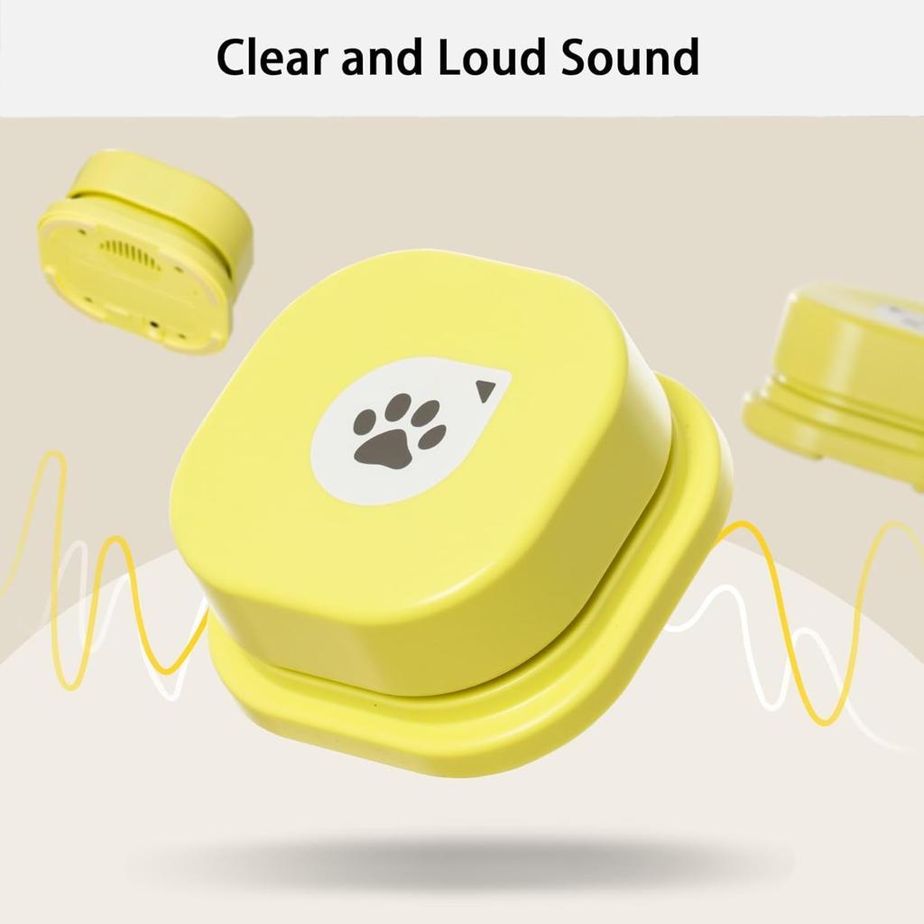 MEWOOFUN Dog Buttons Talk, Recordable Dog Talking Training Buttons for Communication, Dog Clicker for Training with Training Manual, Mat and