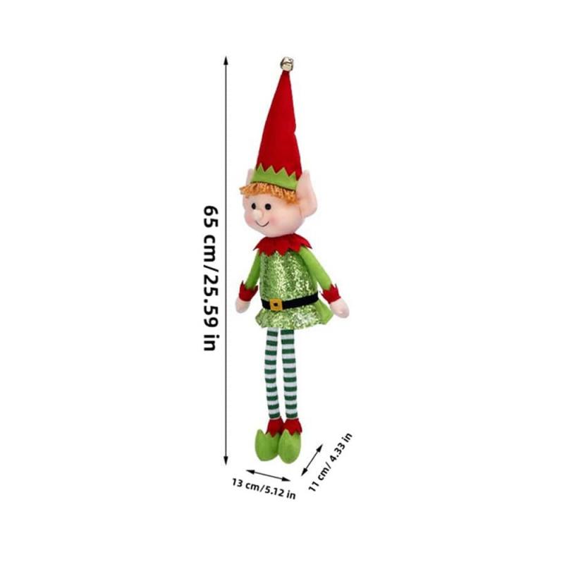 Christmas Naughty Elf Toy, Long Legged Naughty Girl Christmas Doll, Window Decoration Gift, Fun Holiday Decor for Kids