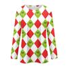 Women's Fashion Casual Long Sleeve Crewneck Graphic Print Top for Everyday Casual Wear