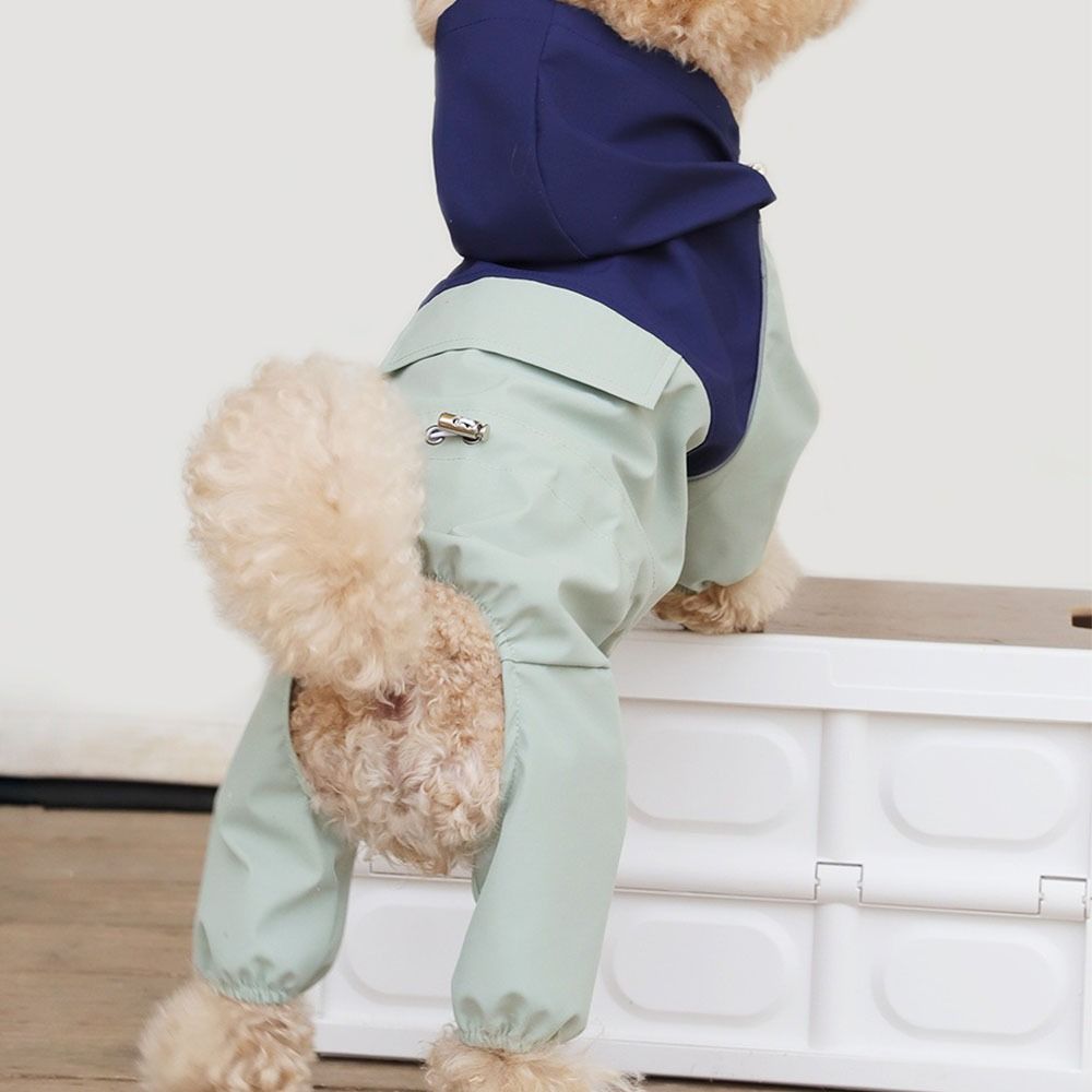 

Waterproof Pet Hooded Clothes Breathable Pet Rain Jacket Pet Clothing Assault Suit Outdoor L світло-зелений колір