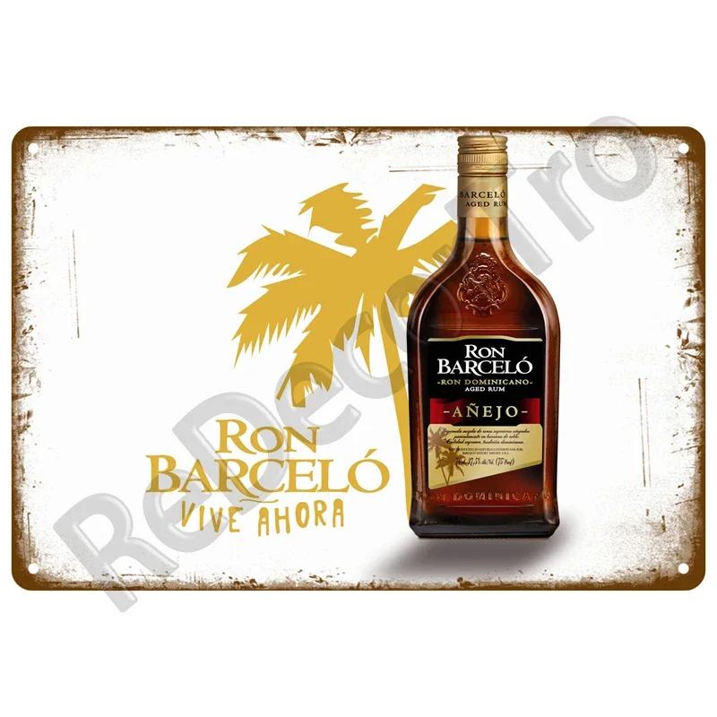 Tin Sign Home Decor Rum Brand Vintage Cold Beer Drink Wine Metal Sign Funny Poster For Bar Pub Club Man Cave Wall Decoration Art