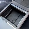 For Tesla New Model Y Juniper 2026 2025 Launch Model 3 Highland 2024 Center Console Armrest Storage Box Upper&Lower Silicone Mat