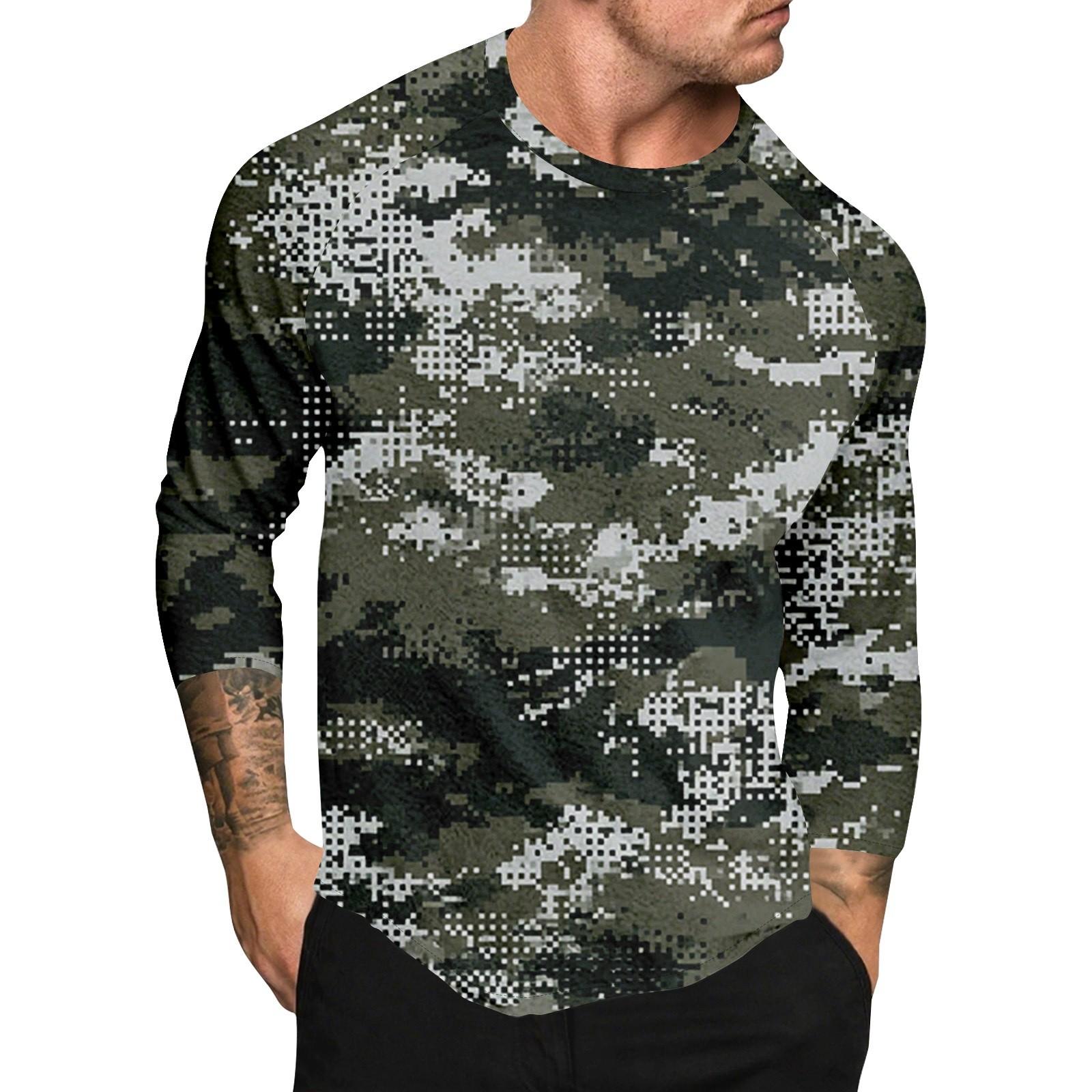 

Мужской топ с короткими рукавами реглан с принтом в стиле камуфляж XL зелёный