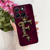 For Motorola Edge 70 Fusion Royal Crown Initial Letter Phone Case For Motorola Edge70 Fusion 5G XT2605 Black Silicon Soft Bumper