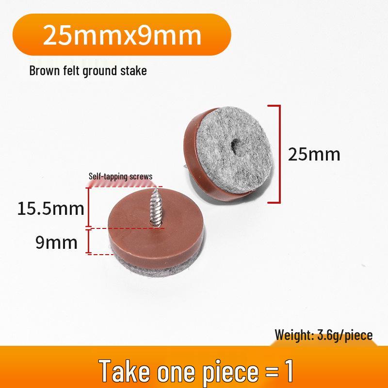 Thickened Silent Anti-slip Furniture Floor Pads: Moisture-proof Felt Nail Protectors for Tables, Chairs, Sofas, Cabinets.