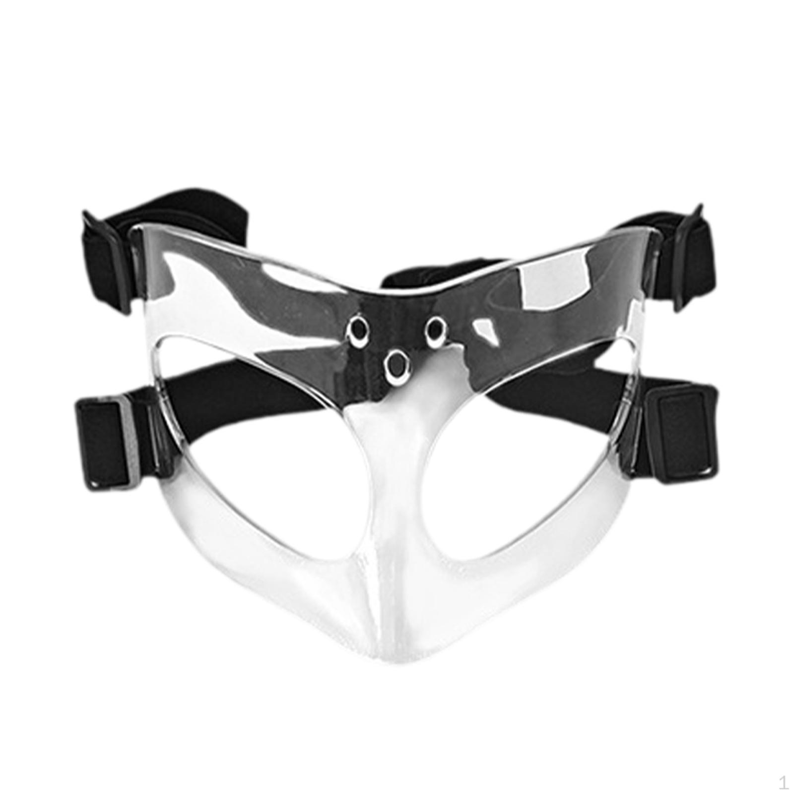 

Баскетбольний захист носа, маска для обличчя, спортивний регульований ремінець Transparent