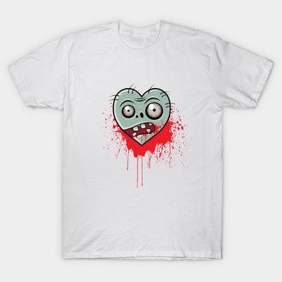T Shirt Women I Love Zombie Harajuku Print Kawaii Tshirt Summer Short Sleeve Female T-Shirt Top Tee