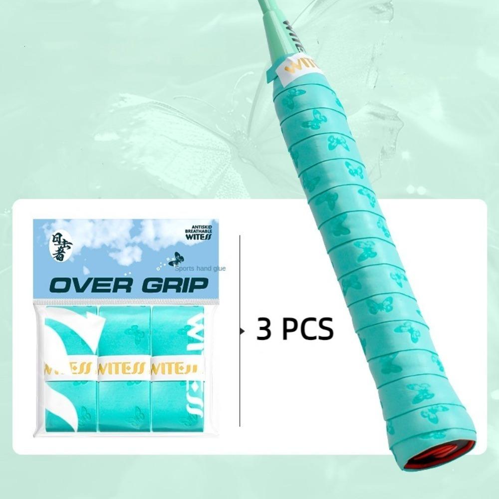 3 Pcs Sweat Absorption Tennis Overgrip Non-slip Fishing Rod Grip Tape  Racket