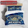 3pcs Duvet Cover Set (1*Duvet Cover + 2*Pillowcase, Without Core), Custom Name Manchester City FC Pattern Bedding Set, Home Bedroom Decor Gift