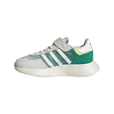 Originals Retropy F2 Abrasion Resistant Cushioning Breathable Low Top Kids Lifestyle Shoes Green Beige Kids' JR7998
