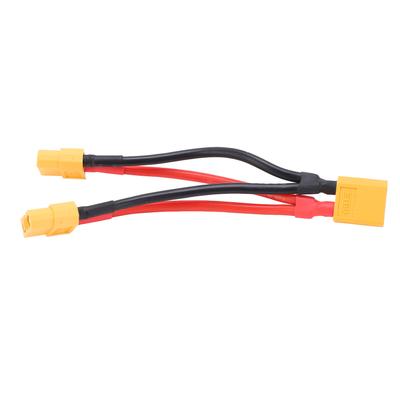 XT60 Parallel Battery Connector Cable Dual Extension Y Splitter 1 Male To 2 Female Silicone Wire for RC Batteries