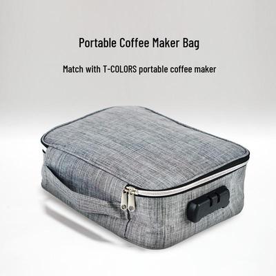 Schutzhülle mit Zahlenschloss & Stauraum für T-Colors Kaffeemaschine und Kaffeemühle