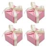 European Candy Box, Five-Color Bow Square Wavy Candy Box, Wedding Gift Packaging Box.