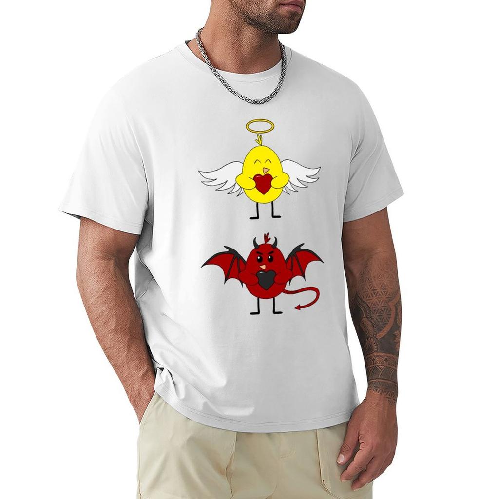 Angel And Demon Chicks Tshirt Thanksgiving Day Tee Top