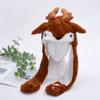 High Quality Capybara Plush Hat Scarf Gloves 3-in-1 Elk Creative Cartoon Super Soft Warm Christmas Gift For Boys And Girls