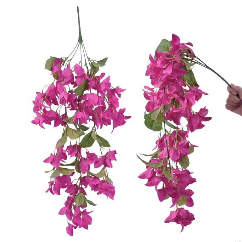 Artificial Flower Wall Hanging, Cascading Bougainvillea Accent for Wedding Display, Photo Area and Indoor Home Use