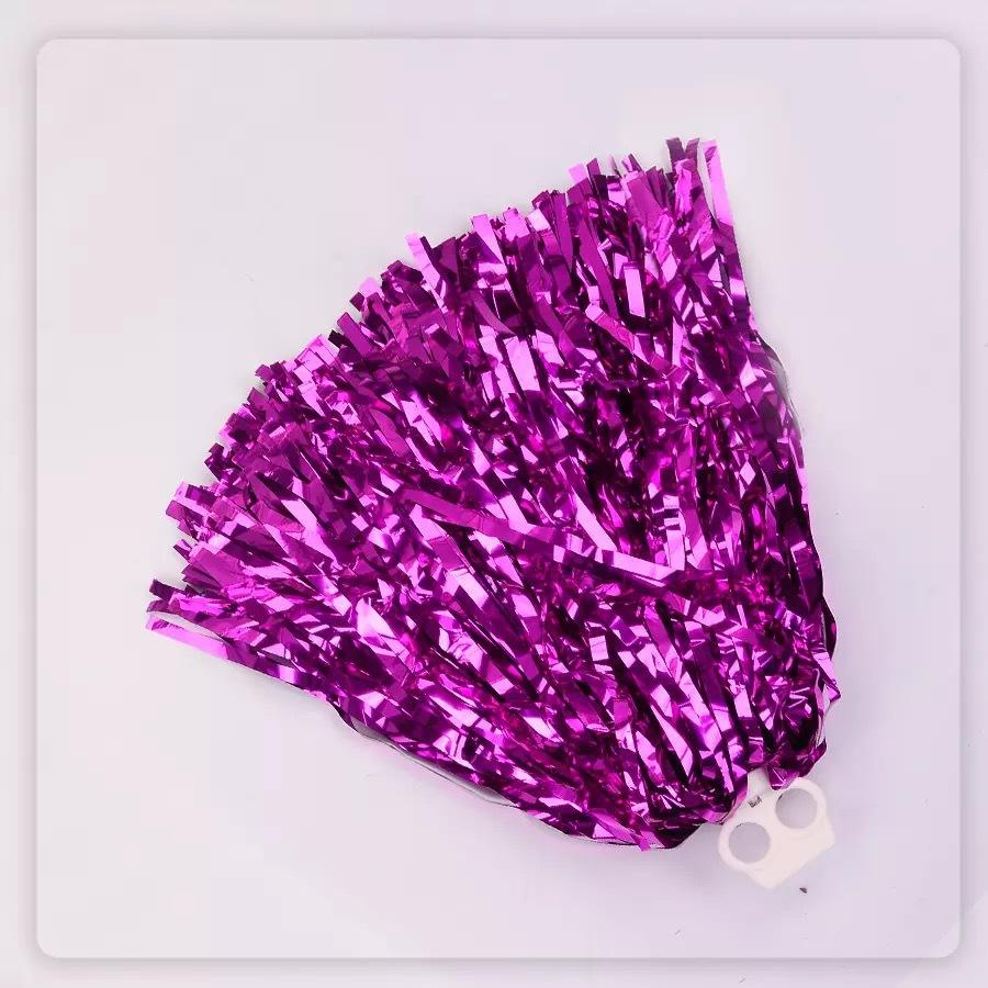 Cheerleading Pom Poms Metallic Pompoms Sports Pom Poms Lightweight Hand Flowers For Party Decorations Cheerleading School