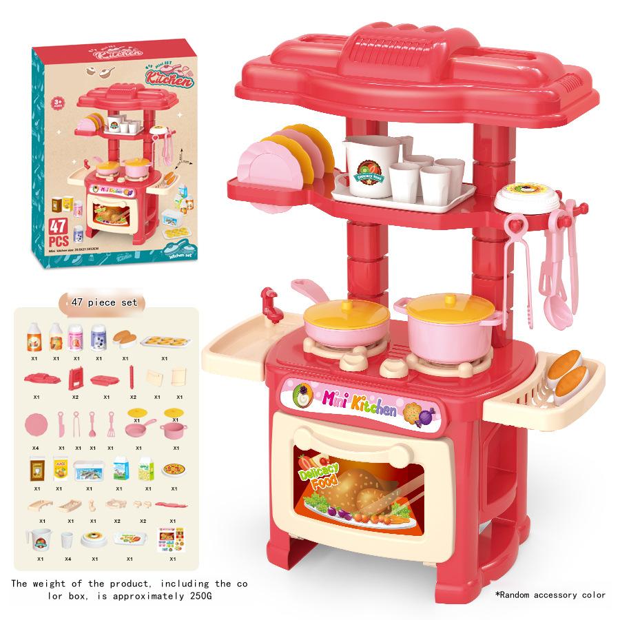 Kid's Play Kitchen Set Cooking Toy for Boys and Girls