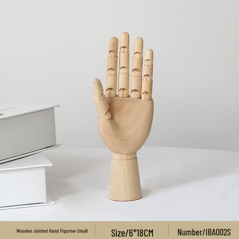 Jointed Wooden Puppet Doll: Handcrafted Human Body Ornament & Decompression Gadget.