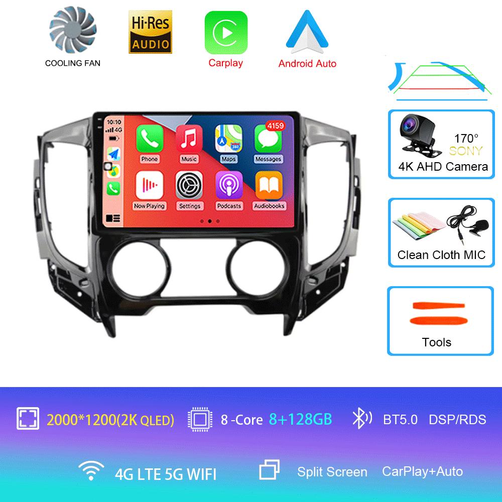 Android 14 Car Radio For Mitsubishi Pajero Sport 3 L200 2015 - 2019 Multimedia Video Player Navigation GPS Carplay Android Auto