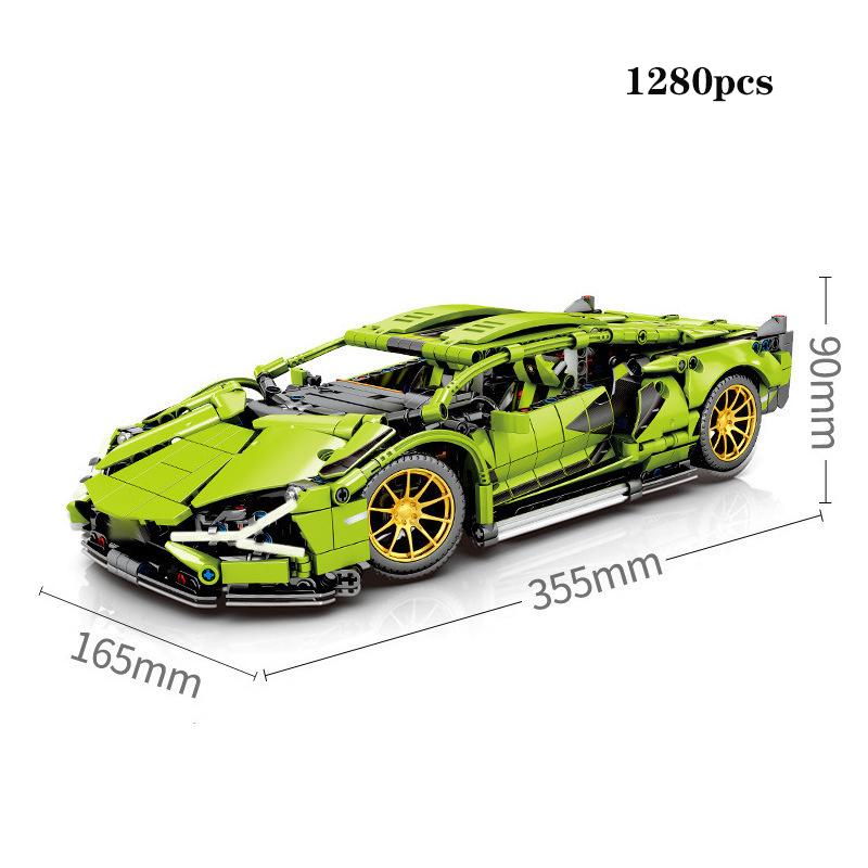 Technical Building Blocks 1400PCS Model Racing Sport Car City Mechanical Speed Vehicle Supercar Brick Puzzle Toys Kid Adult Gift