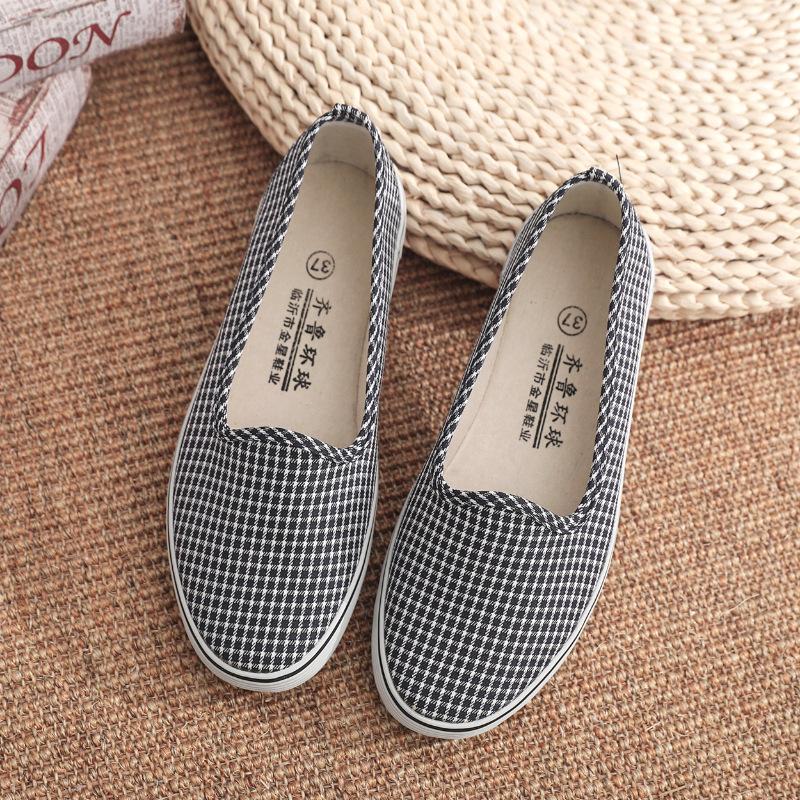 Spring and Autumn New Cloth Shoes Non-slip Soft Sole Beef Tendon Sole Women's Canvas Shoes Single Shoes