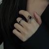 Ring Does Not Fade Niche Design Ins Opening Female High-end Sense Retro Cold Pearl Shell Versatile Irregular
