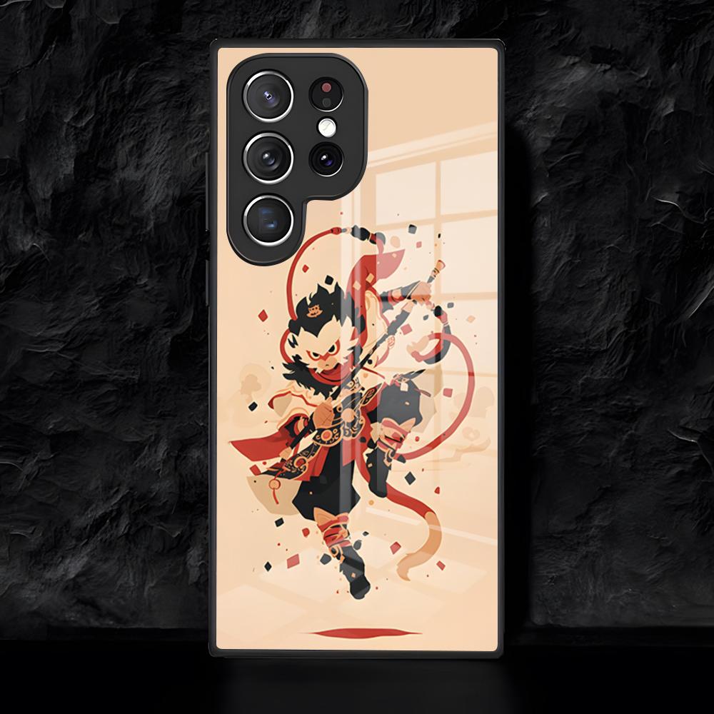 Cool Monkey King Phone Case For Samsung S26 S25 Edge Ultra 24 23 22 21 Ultra Plus Fe A55 56 15 4G 5GGlass Cover