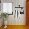 TORIBIO Cabide Roupas Kit DIY de 2 Tubos, Suporte de Parede, Ferro,