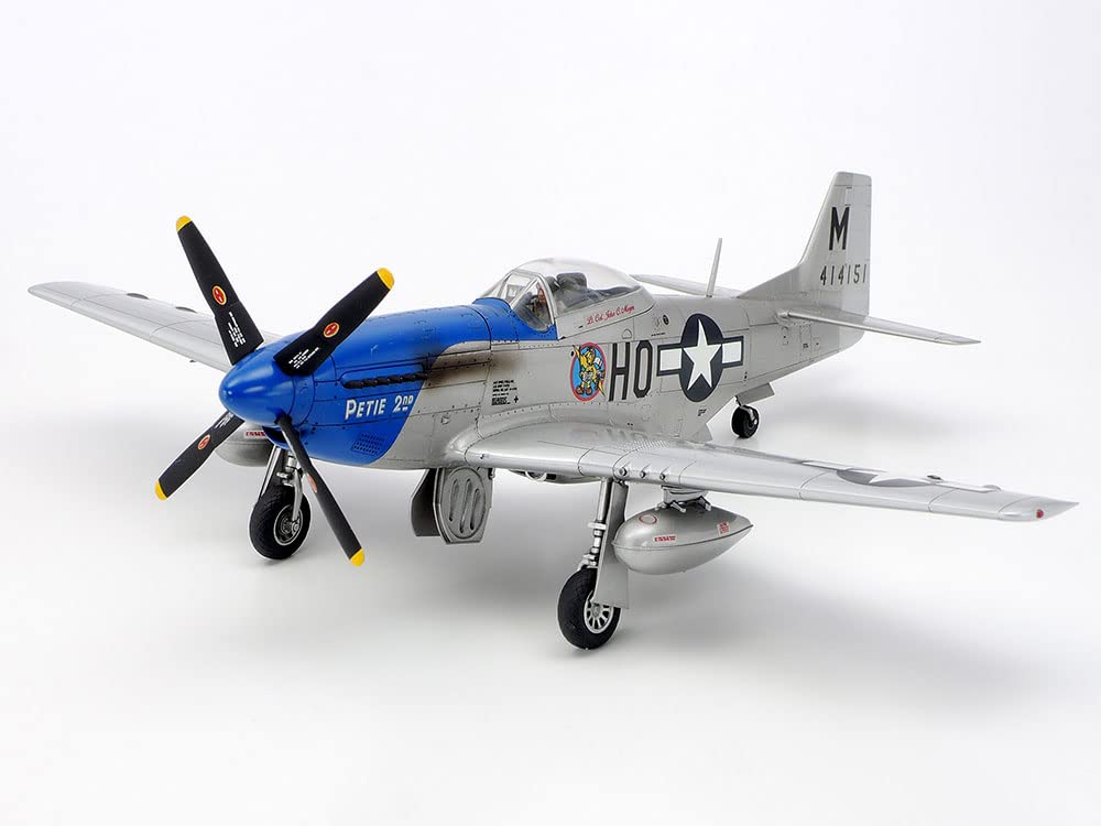 Tamiya Scale Limited Edition Army North American Mustang Light Drive Military Vehicle Plastic Model Kit 1/48 U.S. P-51D & 1/4-Ton Four-Wheel Set,