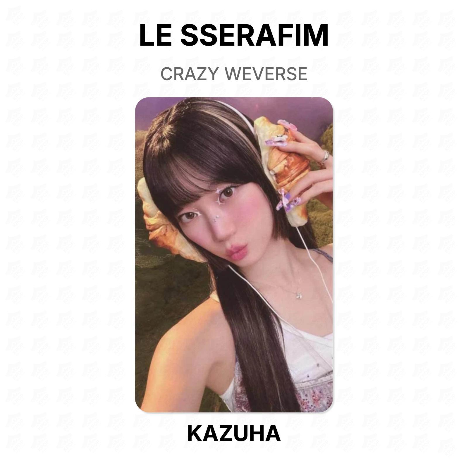 LE SSERAFIM CRAZY WEVERSE Official Photocard KAZUHA