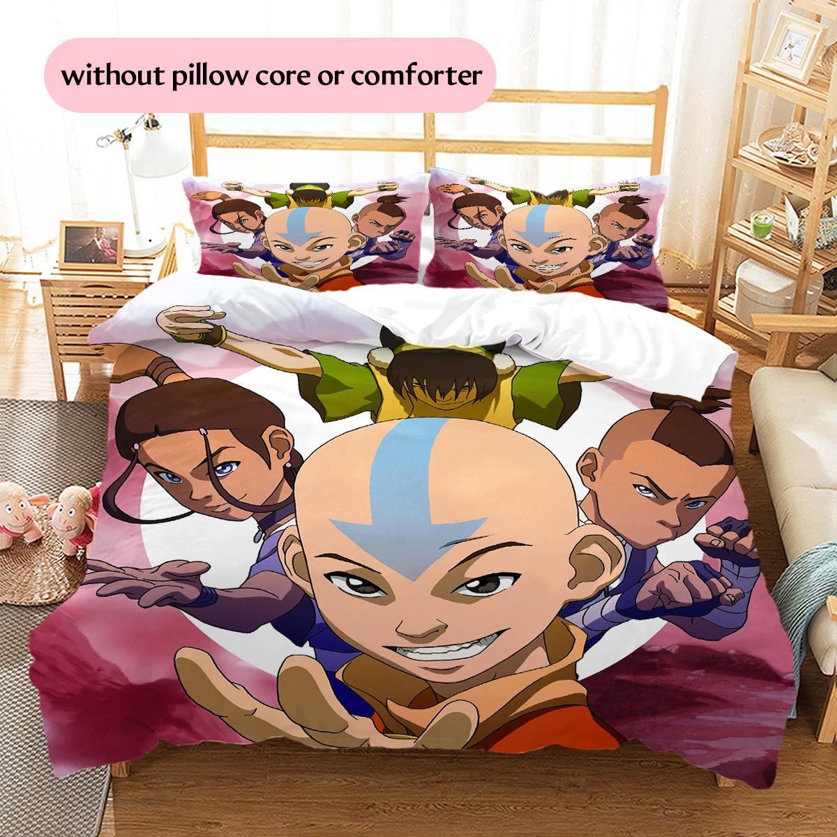 

Avatar: The Last Airbender Pattern Bedding Quilt Set Home Decoration Gift (1 * duvet cover + 2 * pillowcase without core) 135x200cm