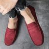 Fashion New British Business Formal Thick Sole Casual Men's Shoes Soft Leather Large Size 47 High Quality Suede Loafers Moccasins Flat