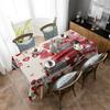 Valentine 'S Day Love Tree Dwarf Rose Truck Tablecloth Holiday Decor Waterproof Rectangular Tablecloths Wedding Decor Table Cover