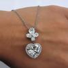 New Chic Crystal Cubic Zirconia Heart Pendant Necklace for Women Engagement Wedding Accessories High Quality Fashion Jewelry