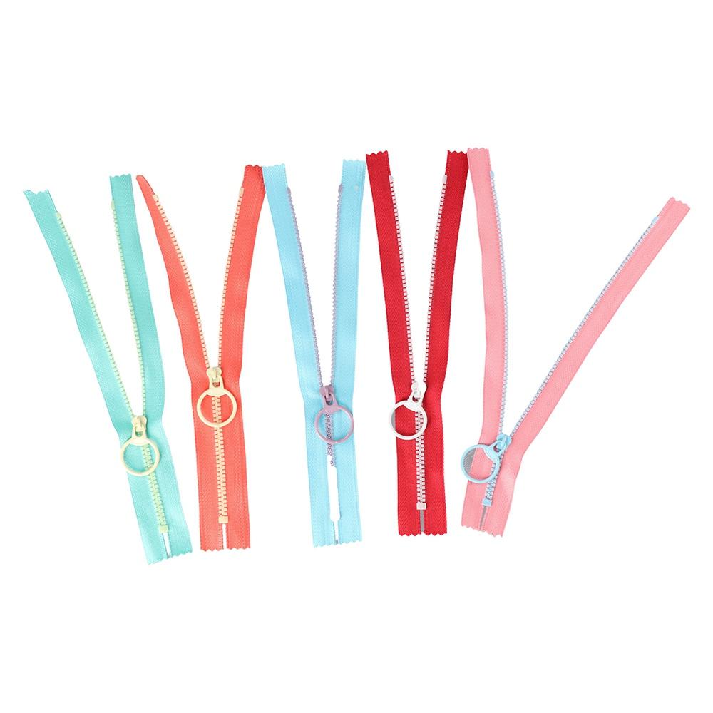 

10 Color Wallet Purse Craft DIY with Pull Ring Slider Head Cloth Accessories Pull Ring Zip Zippers