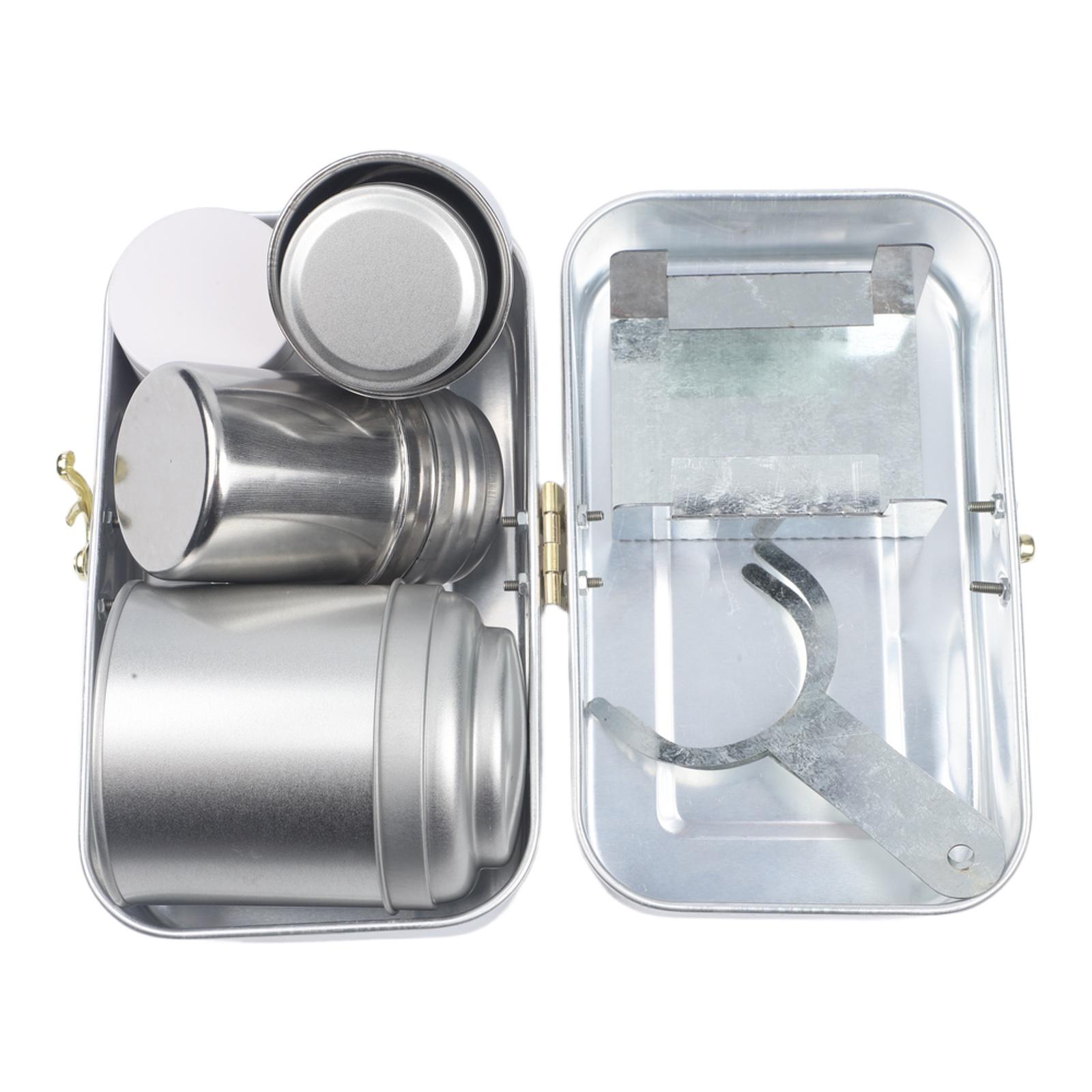 

Pour-Over Kit Vintage Coffee Set Labeled Storage Tins Compact Metal Case Collector s Piece For Outdoor Brewing China Mainland