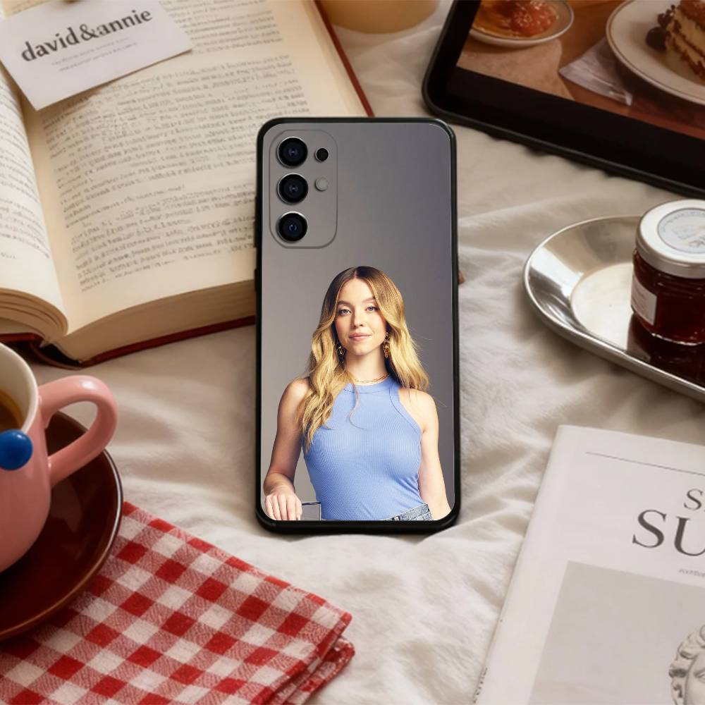 S-Sydney S-Sweeney Phone Case For Samsung S 25,24,23,22,30,21,10,9,Ultra,Plus,Lite,FE,4,5 G Soft Black Case