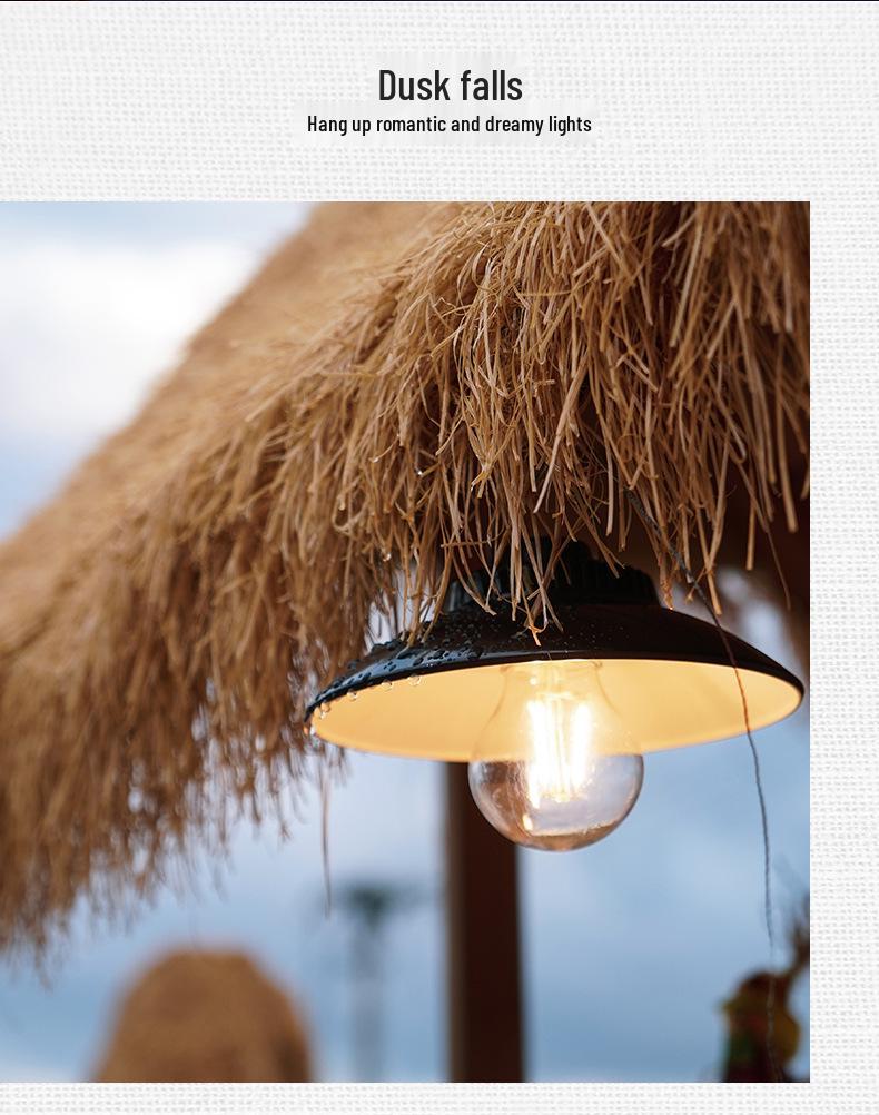 2022 Retro Waterproof Outdoor Camping Light with Type-C Charging – Perfect for Home Emergencies, Atmospheric Lighting, and Hanging.