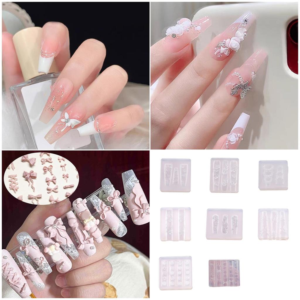 Flower Resin Molds Resin Nail Art Decorations Mold Jewelry Casting Mold for Epoxy Earring Necklace Pendant Resin Crafts