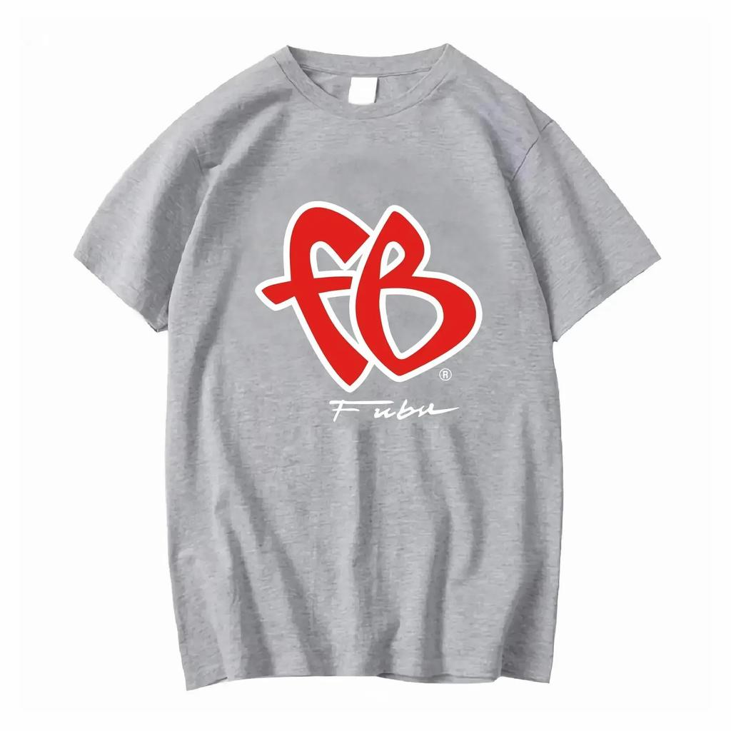 Cute Letter FB Printed Pattern Tshirt for Summer Casual Fashion Round Neck Short Sleeved Womens Tshirt