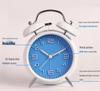 4-Inch Metal Silent Alarm Clock with Night Light - Ideal for Students and Children, Desktop Charging Silent Alarm Clock