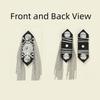 Metal Shoulder Board Badges Tassel Chain Fringed Epaulet Decoration Vintage Brooch Pin  For Jacket