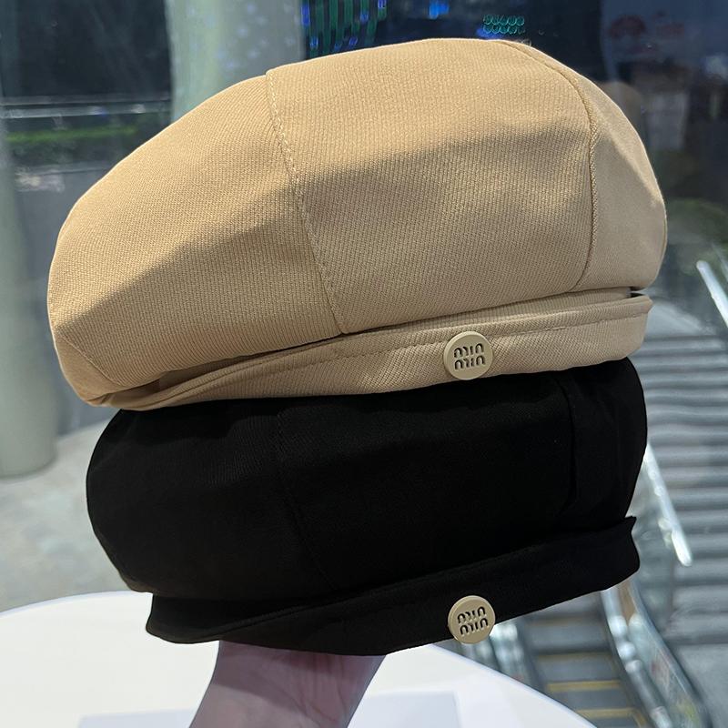 Neue Baskenmütze Kinder Frühling und Herbst vielseitig Gesicht klein achteckiger Hut schlichte Malermütze literarisch und retro