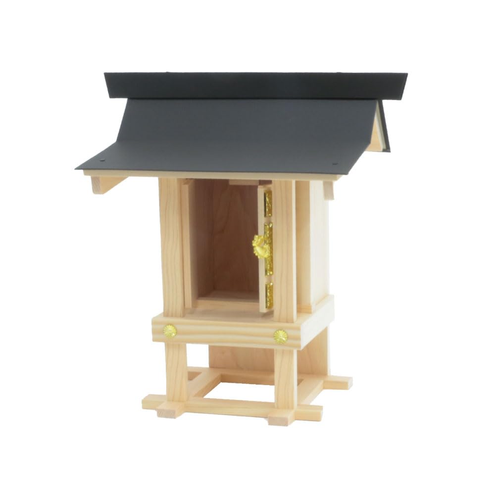 Kamidana no Sato Šintoistického boha Země Barevný vlnitý plech Přírodní x x cm (Sato Oltáře) (Malý) 34.5 32.5 22.5