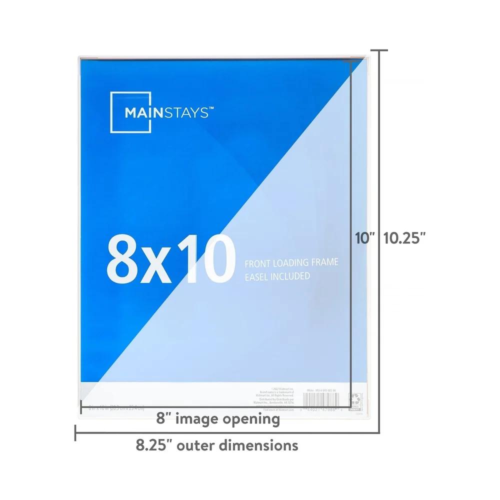 8x10 Front Loading Picture Frames Set of 6 Easy Front Load Display Home Gallery Wall Table Decor